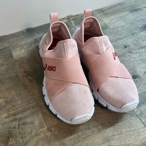 ASICS Women's QUANTUM LYTE SLIP ON GEL Frosted Rose Pink Shoes Sneakers Size 6.5